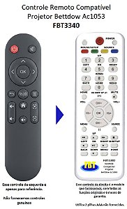 Controle Remoto Compatível Projetor Bettdow Ac1053 FBT3340