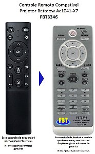 Controle Remoto Compatível Projetor Bettdow Ac1041-X7 FBT3346