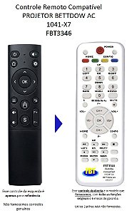Controle Remoto Compatível Projetor Bettdow Ac1041-X7 FBT3346