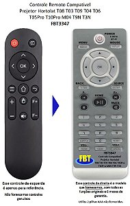 Controle Remoto Compatível Projetor Hortolat T08 T03 T09 T04 T06 T05Pro T10Pro M04 T9N T3N FBT3347