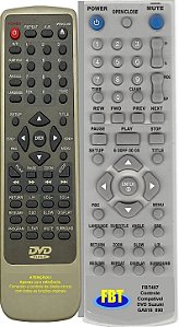 Controle compatível DVD Suzuki GA818 890 FBT407
