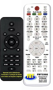 Controle Remoto Compatível P/FRAHM SLIM 1000 2000 2500 FBT3368