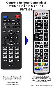 Controle Remoto Compatível P/TIMER OÁSIS MARKET FBT3376