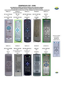 Controle Remoto Compatível - Dvd Cce Citizen Clarion Coastar Dykstar