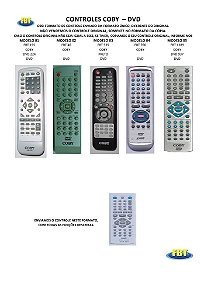 Controle Remoto Compatível - Dvd Coby Contex Cosmos