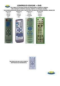 Controle Remoto Compatível - Dvd Cougar Crown Cyber CyberHome Cybersound CyberVision