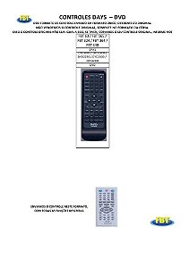Controle Remoto Compatível - Dvd Daewoo Days Daytek Digistar DigitalBras Digix