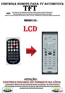 Controle Remoto Compatível - para TV Digital AUTOMOTIVA TFT LCD