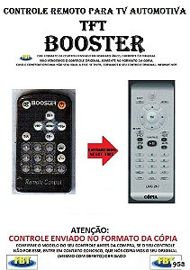 Controle Remoto Compatível - para TV Digital AUTOMOTIVA TFT BOOSTER