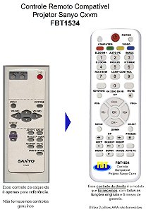 Controle Remoto Compatível - UNIVERSAL para Projetor SANYO / LEIA TODO O ANÚNCIO!