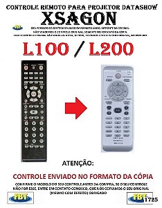 Controle Remoto Compatível - para Projetor DATASHOW XSAGON L100 L200