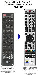 Controle Remoto Compatível - LG AKB36087607 HT502THW SH22SF-S SH22SF-W SH52SH-S SH52SH-C HT202 SF202SF FBT1548