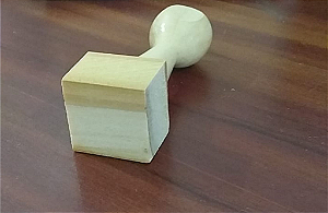 Carimbo de Madeira Ideal para CARTÃO FIDELIDADE - PERSONALIZADO 20 x 20 MM
