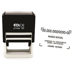 CARIMBO COLOP P55 PRETO - CNPJ - PERSONALIZADO