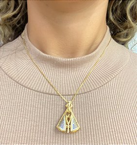 Colar Cravejado Nossa Senhora
