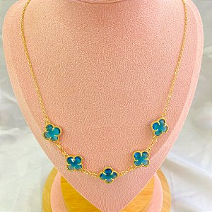 Colar Trevo Blue