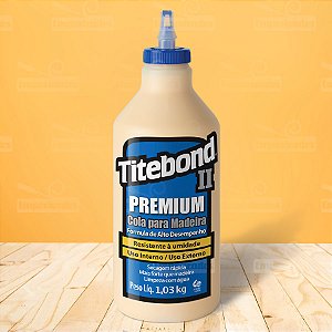 Cola para Madeira Titebond II Premium Wood Glue - 1,03kg