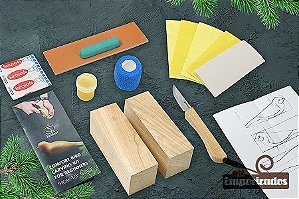 Kit de Entalhe Hobby e Iniciantes Pássaro DIY01 - Beavercraft