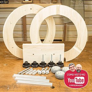 Luneta para Torno em madeira kit completo - Rivertools