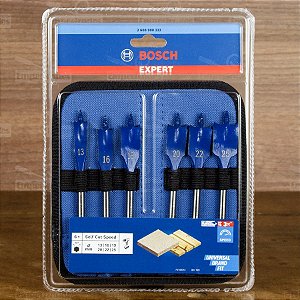 Conjunto de 6 Brocas Chatas Self Cut Speed com Estojo - Bosch