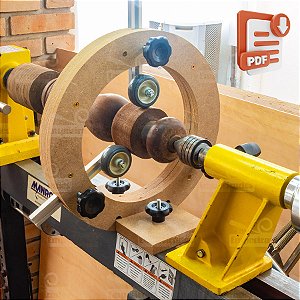 Luneta para Torno de Madeira - Projeto em PDF Passo a Passo