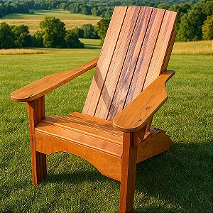 Cadeira Adirondack "Rabo de Pavão" - Projeto PDF Passo a Passo