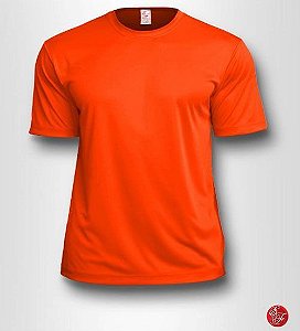 Camiseta Infantil Laranja - 100% Poliéster