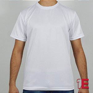 Camiseta Branca, Dry Fit Liso