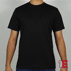 Camiseta Preta, Dry Fit Liso