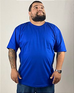 Camiseta Azul Royal, Extra Grande, 100% Algodão, Fio 30.1 Penteado
