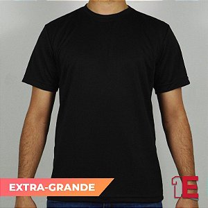 Camiseta Preta, Extra Grande, Dry Fit Colmeia