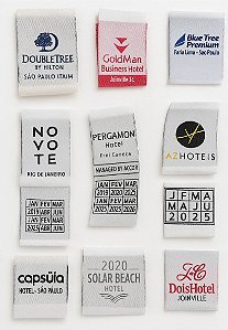 ETIQUETAS BORDADAS PARA HOTELARIA