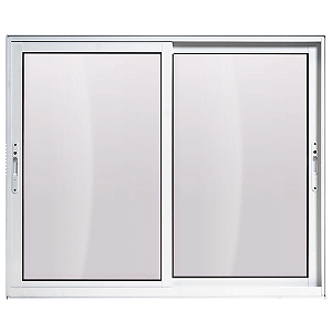 Janela de alumínio Maxx 02 Folhas Móveis Branca - 120x150