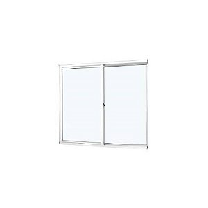 Janela de alumínio 02 folhas fit branca - 60x60