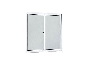 Janela de alumínio 02 folhas Branca - 80x80