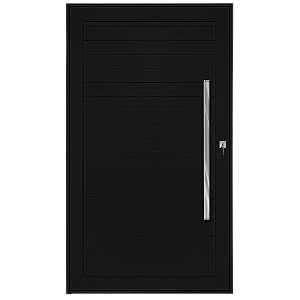 Porta pivotante alumínio maxx lambril Preto Direita - 230x110