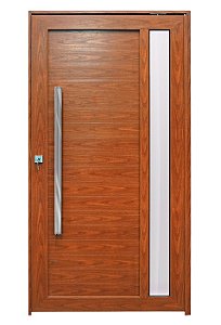 Porta pivotante com visor lambril Madeiro Direita - 210x120