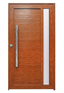 Porta pivotante com visor lambril Madeiro Direita - 210x100