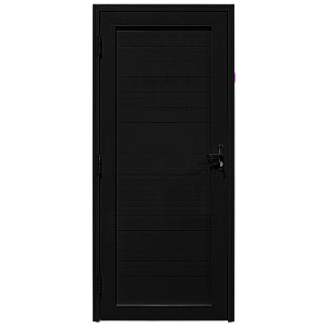 Porta lambril Linha Gold com fechadura Preto Direita - 210X120