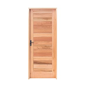 Kit Porta de Madeira Externa em Eucalipto Direita - 210x80