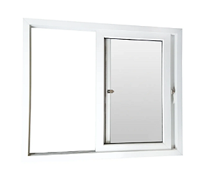 Janela de PVC 02 folhas Móveis Maxx Branca - 120x150