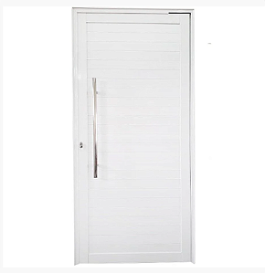Porta Pivotante de Alumínio Maxx Branco Direita - 210x100