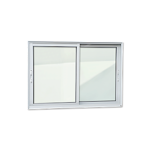 Janela de alumínio 02 Folhas Moveis Maxx Branco - 100x150