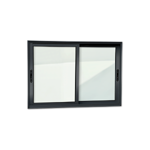 Janela de alumínio 02 Folhas Moveis Maxx Preto - 100x200
