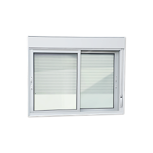 Janela de Alumínio Maxx Com Persiana Integrada Branco - 140x120