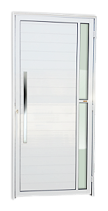 Porta Lambril Visione com Puxador Branco Esquerda - 210x90