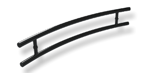 Puxador Athenas Preto - 40 cm