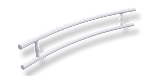 Puxador Athenas Branco - 80 cm