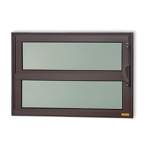 Vitro Basculante Maxx Vidro Mini Boreal Marrom Corten- 40x60