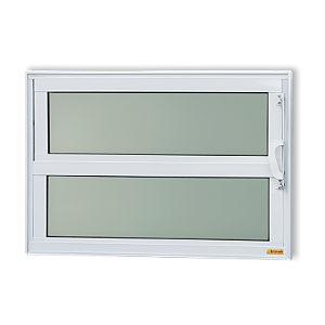 Vitro Basculante Maxx Vidro Mini Boreal Branco - 40x80